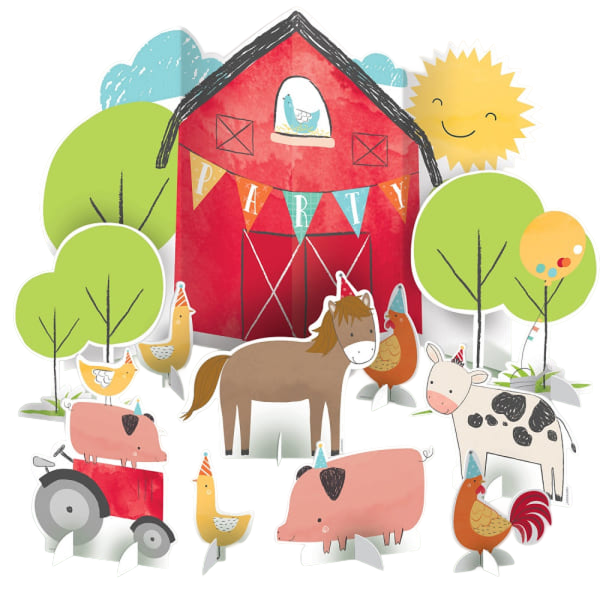 Table Decoration Kit Barnyard Birthday
